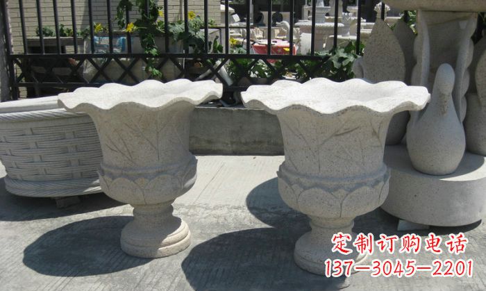 内江大理石花盆雕塑