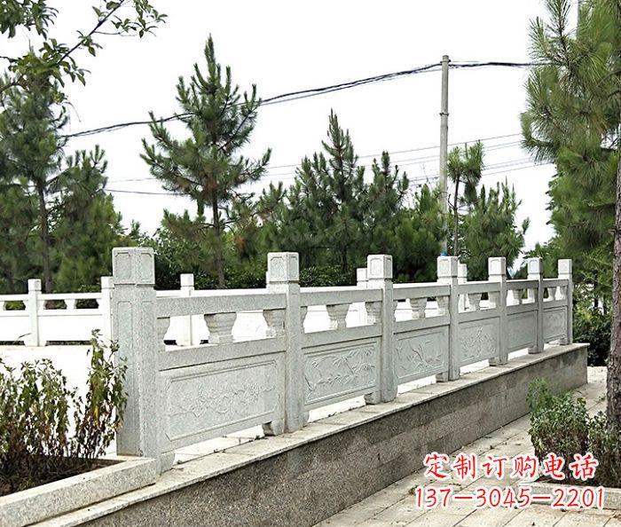 内江公园景观大理石栏板石雕 (10)
