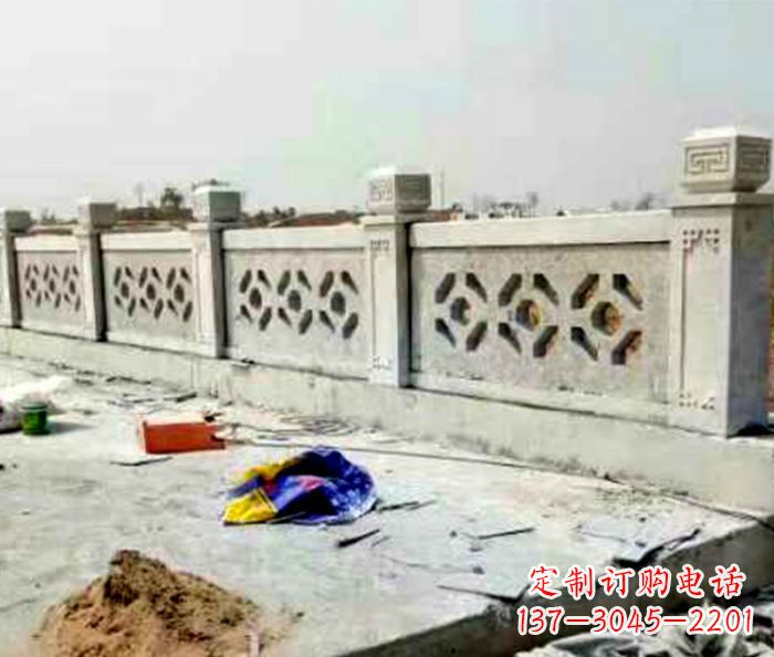 内江公园景观大理石栏板石雕 (8)