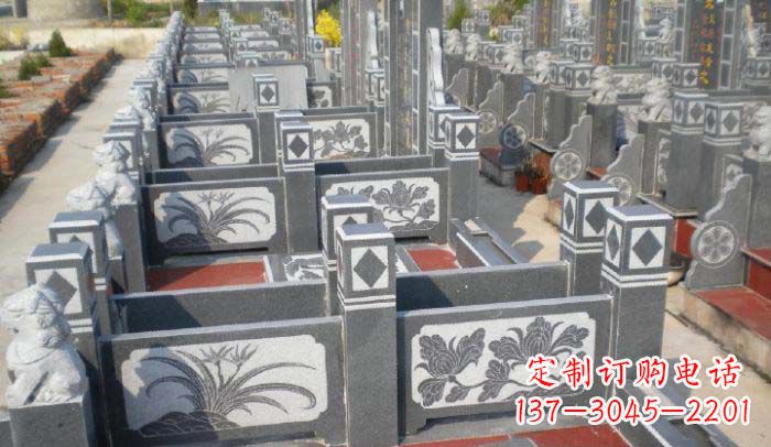 内江公园景观仿古石栏板 (2)