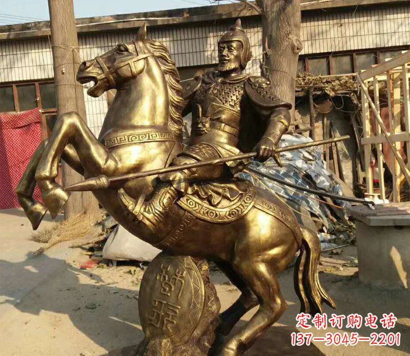 内江高雅精美的骑马铜雕