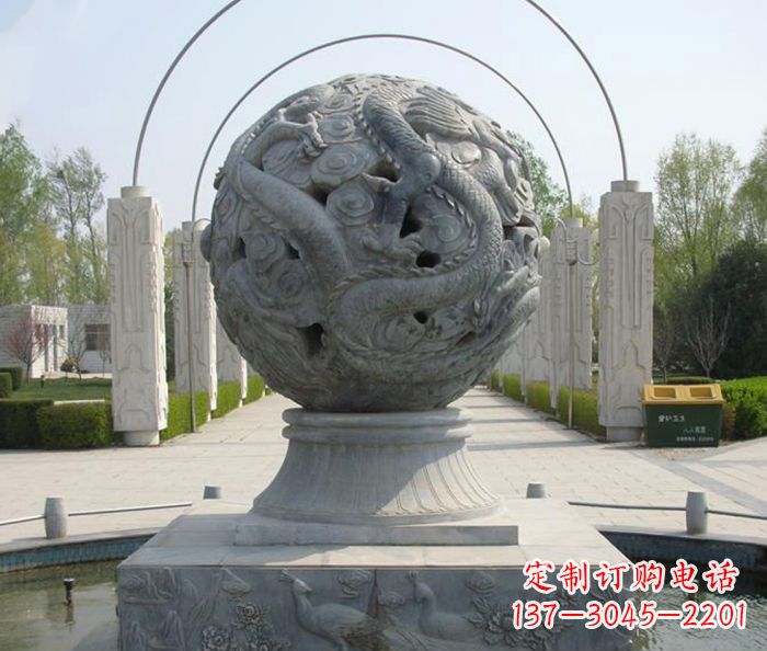 内江喷泉石雕,添彩公园风景