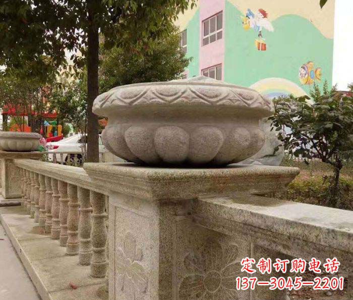 内江公园景观砂岩花盆石雕