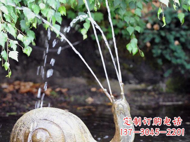 内江中领雕塑精美的蜗牛铜雕塑