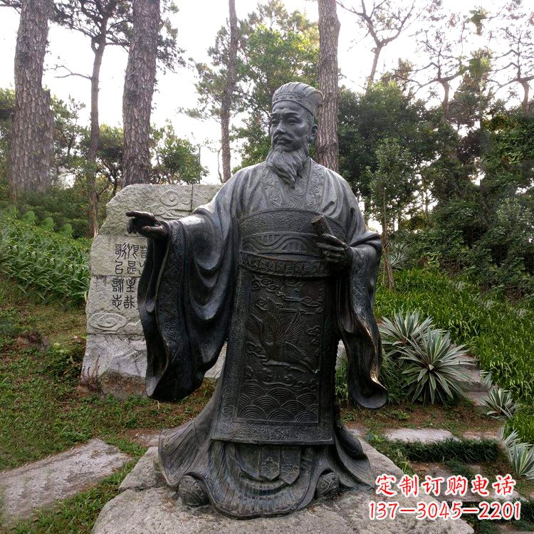 内江纪念蔡伦的艺术之作——铜雕像