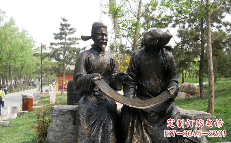 内江传承经典，定制古典唐代人物小品铜雕
