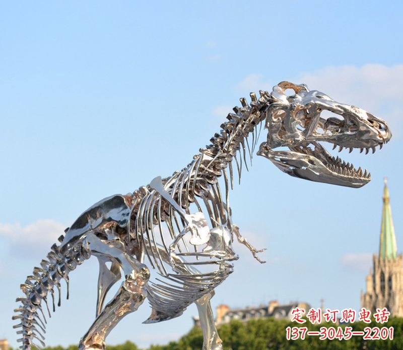 内江不锈钢恐龙雕塑展现自然之美