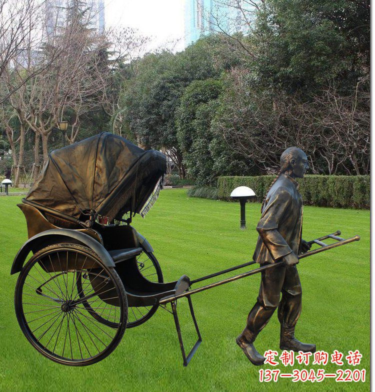 内江艺术纪念·传统文化·黄包车雕塑