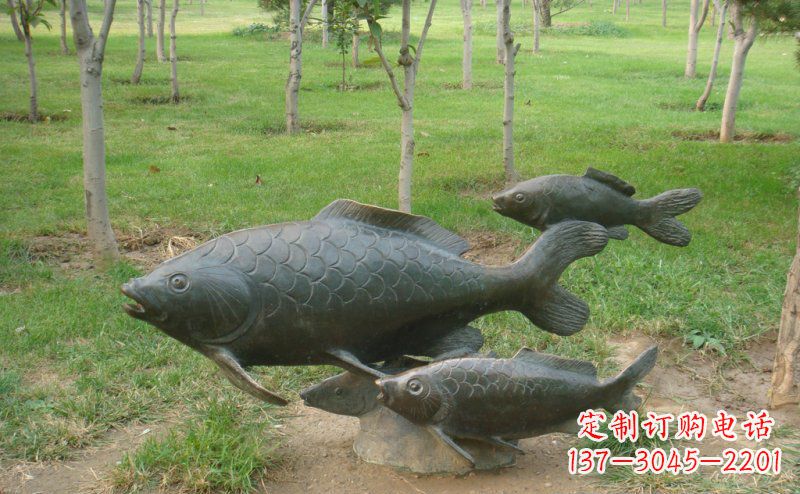 内江中领雕塑手工制作铜鲤鱼雕塑