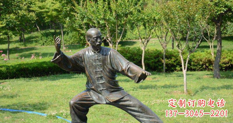 内江老人雕塑铜像,展示宁静内涵