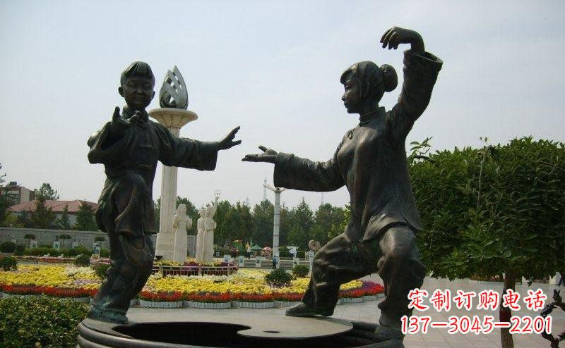 内江艺术精灵传统太极拳铜雕