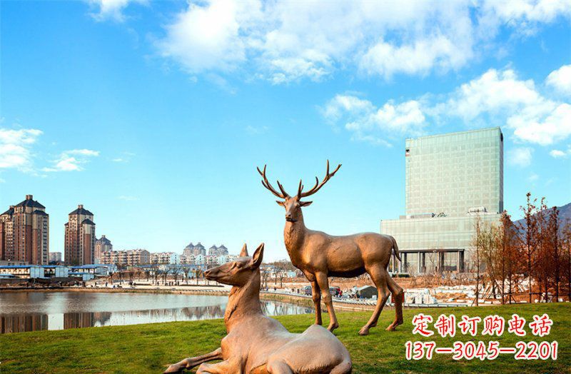 内江优质精美羚羊铜雕塑