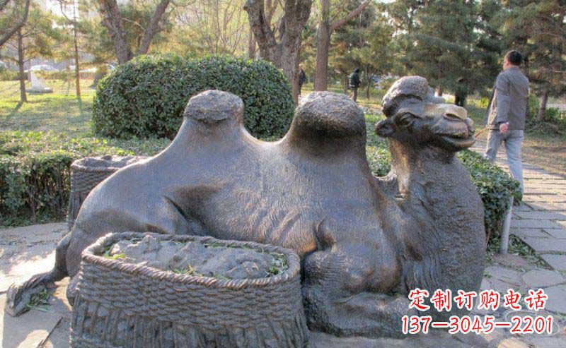内江精致骆驼铜雕塑