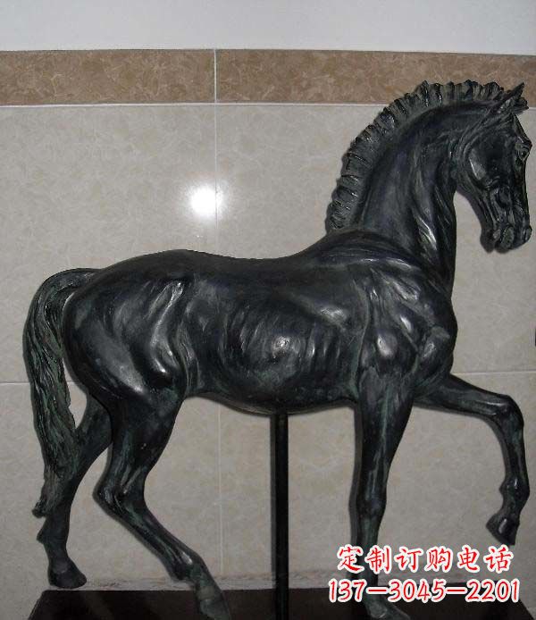 内江马动物铜雕景观雕塑
