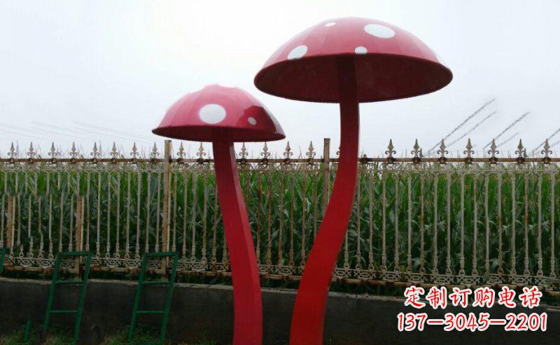 内江精致蘑菇不锈钢雕塑