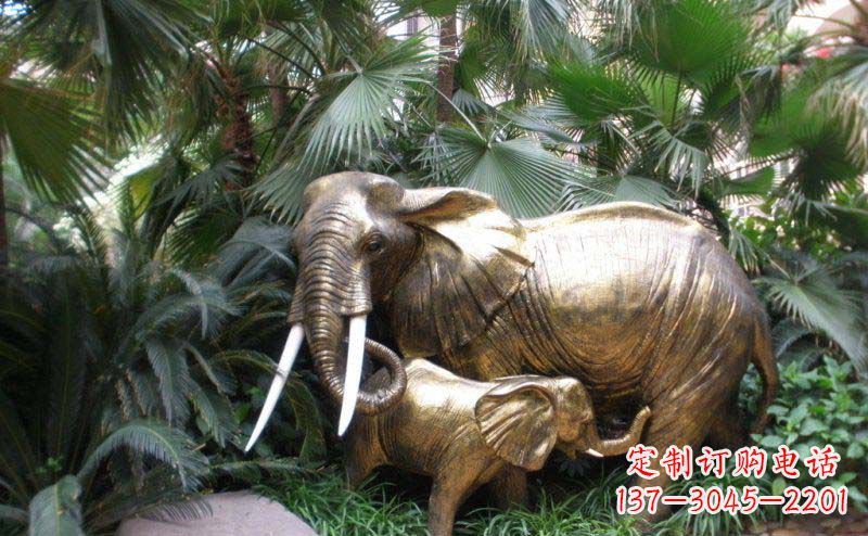内江中领雕塑-大象铜雕定制