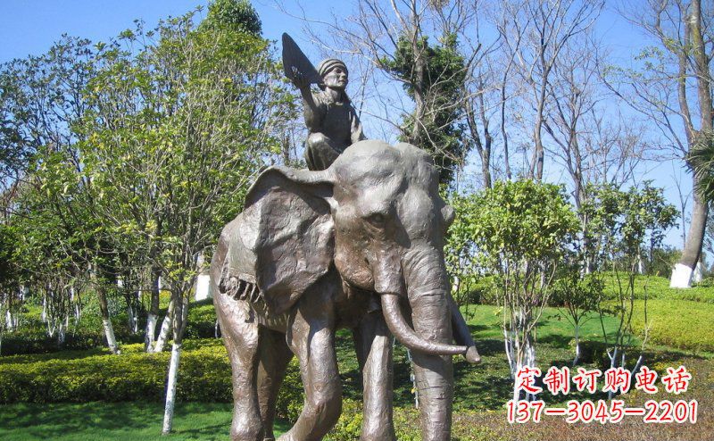 内江 令人惊叹的大象铜雕塑