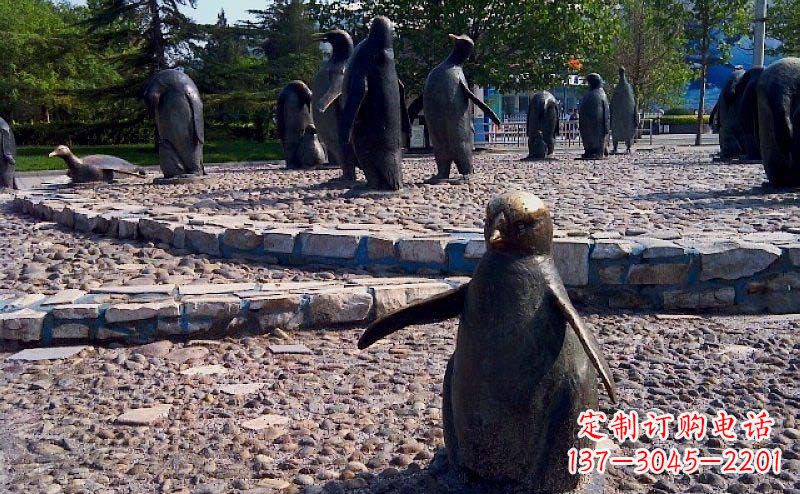 内江企鹅动物铜雕
