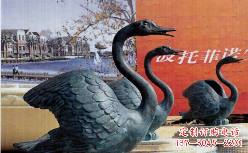 内江优质青铜天鹅雕塑