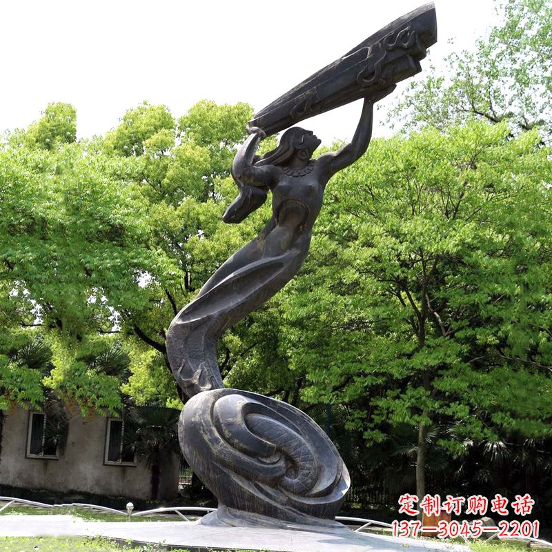 内江精致精美的女娲补天雕塑