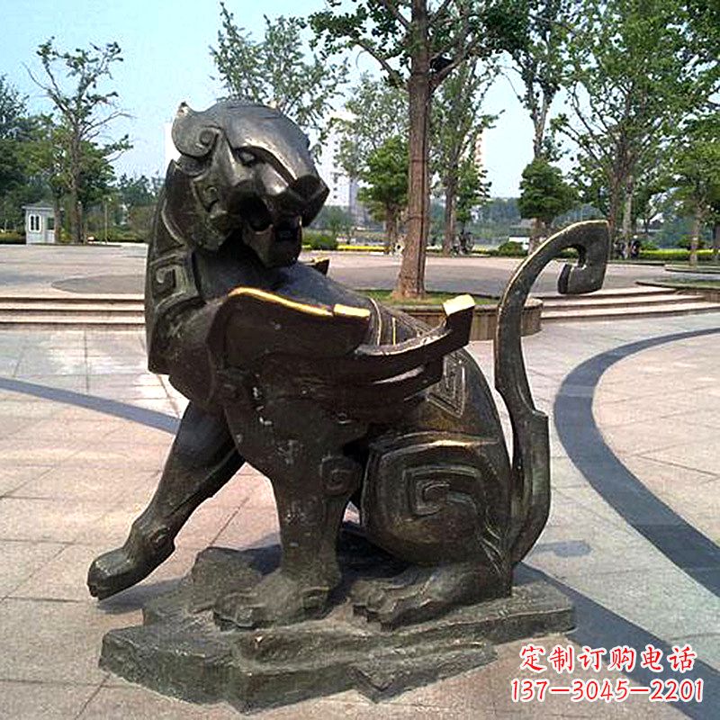 内江公园神兽动物铜雕貔貅雕塑