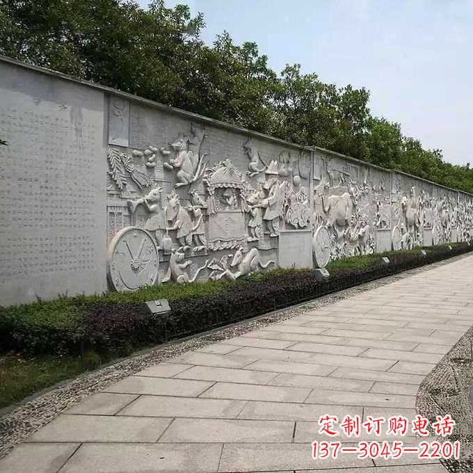 内江领雕塑 | 十二生肖文化浮雕
