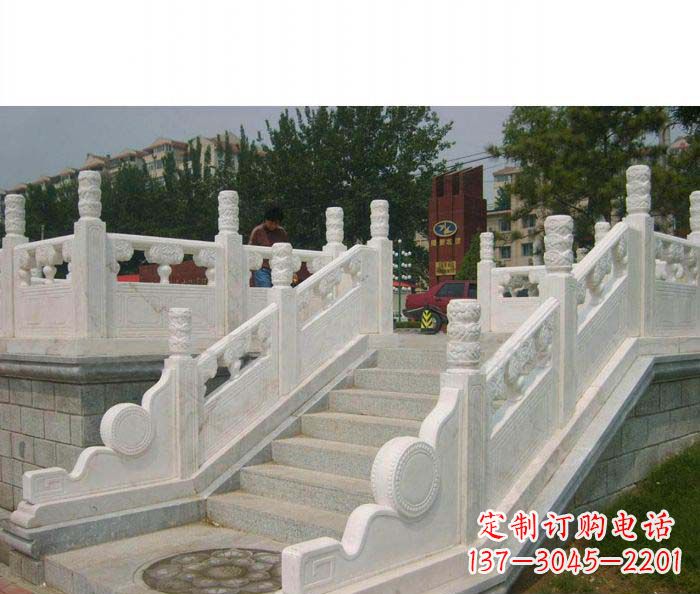 内江公园石栏板大理石雕塑