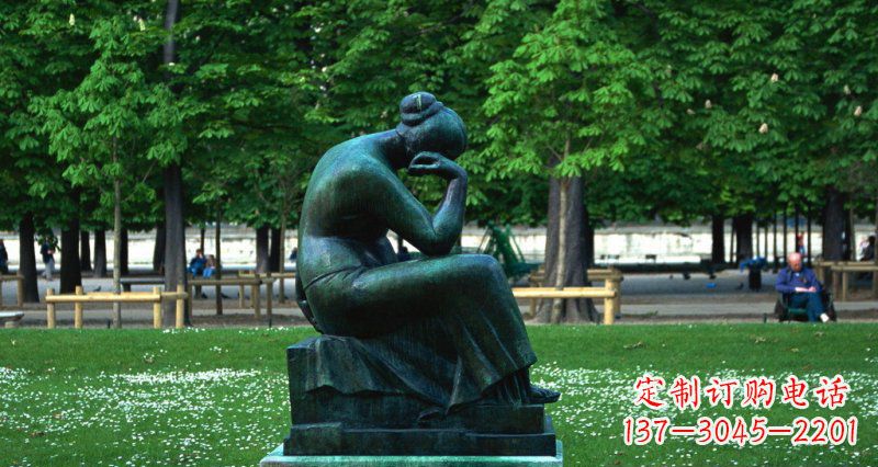 内江经典精美女人铜雕