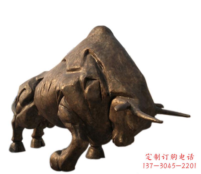 内江铜雕独特的历史图案——拓荒牛雕塑