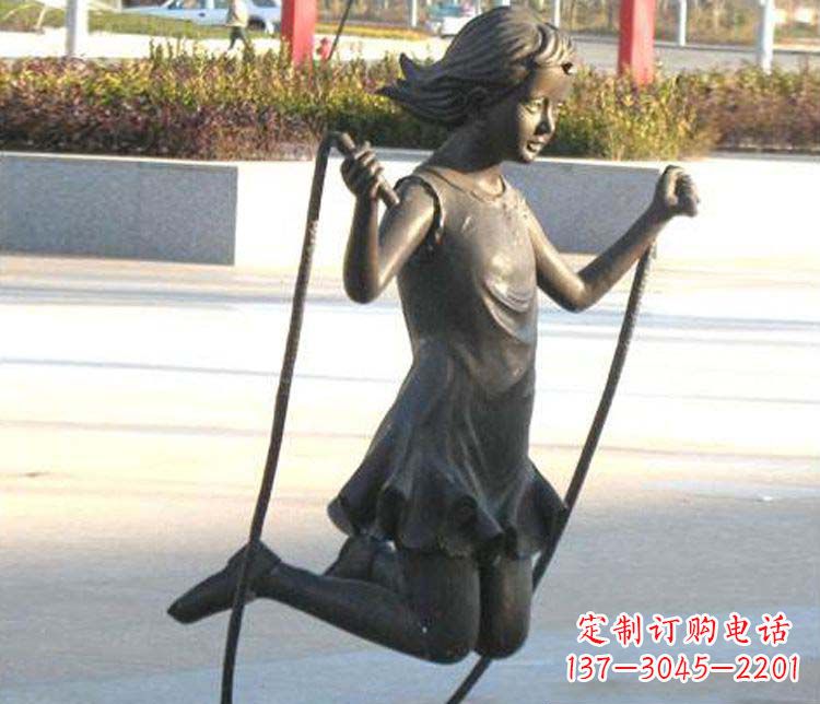 内江汇聚灵动的青春,唯美女孩铜雕