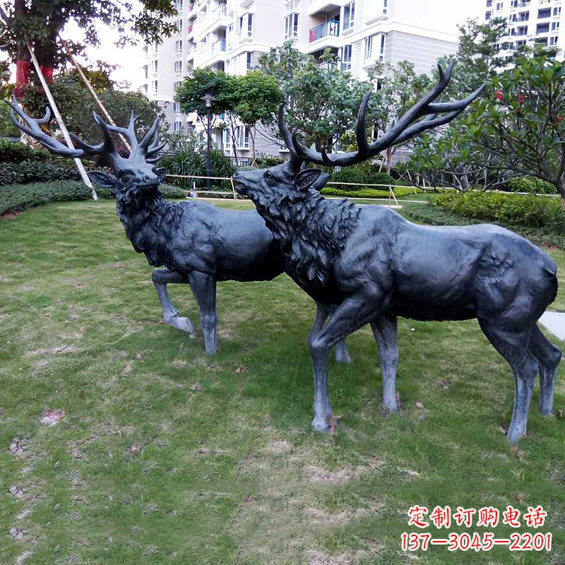 内江自然风格动物铜雕塑