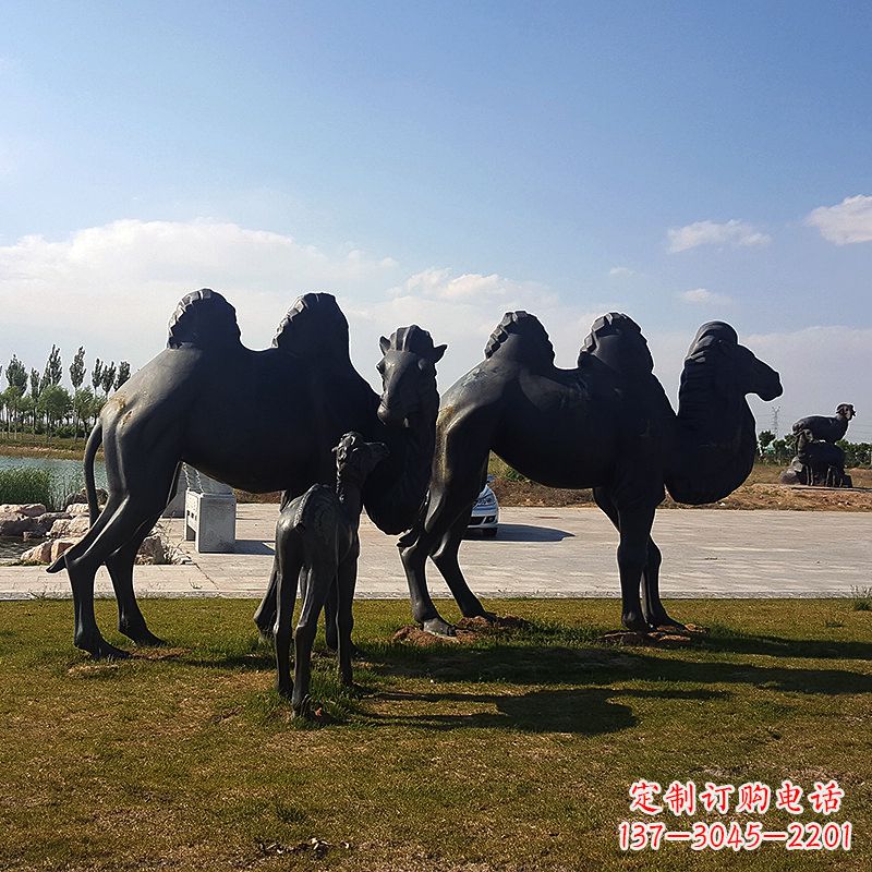 内江铜骆驼雕塑,精致景观装饰