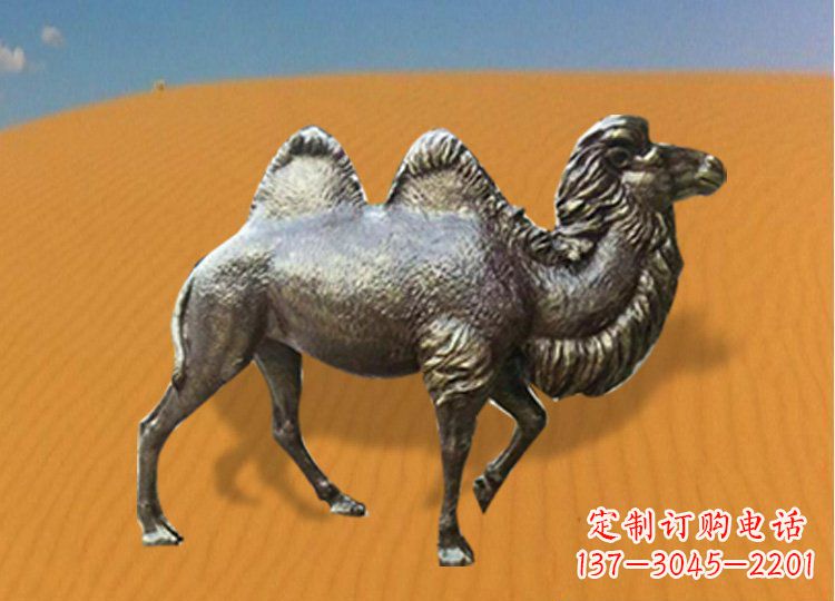 内江公园装饰精美铜骆驼雕塑