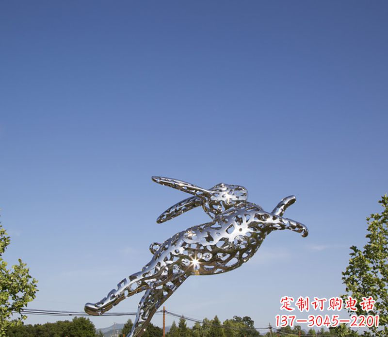 内江不锈钢兔子雕塑