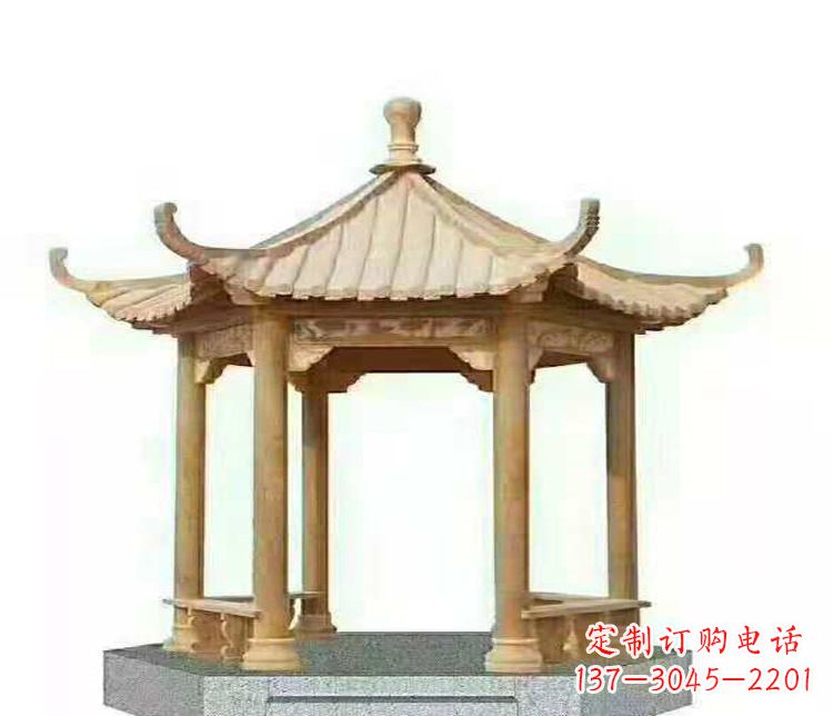 内江晚霞凉亭石雕