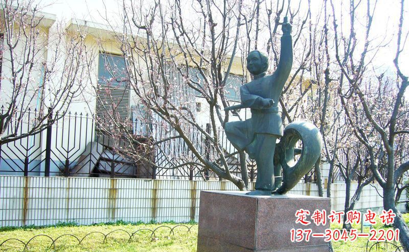 内江精致细腻的老人铜雕