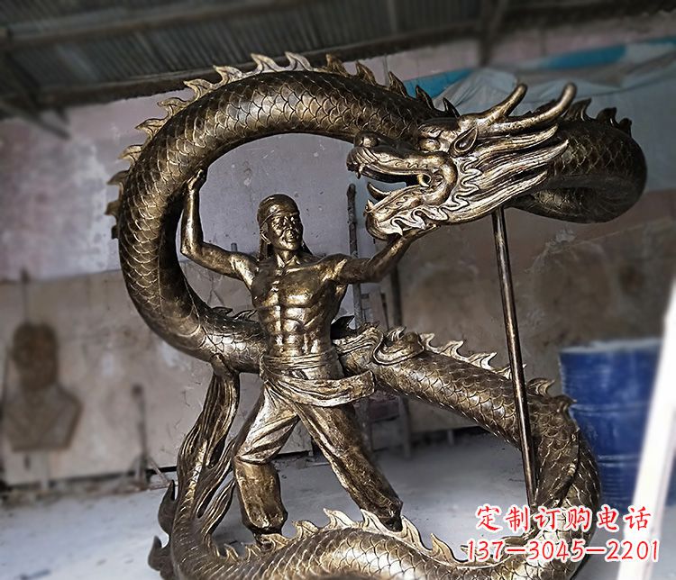 内江高质量的文化艺术装饰铜雕龙雕塑