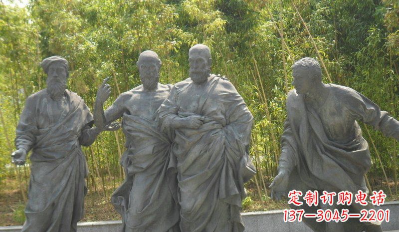内江传承经典,深情呈现——铜雕西方名人人物雕塑