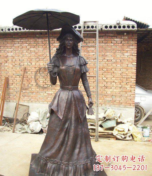 内江中领雕塑西洋美女人物铜雕