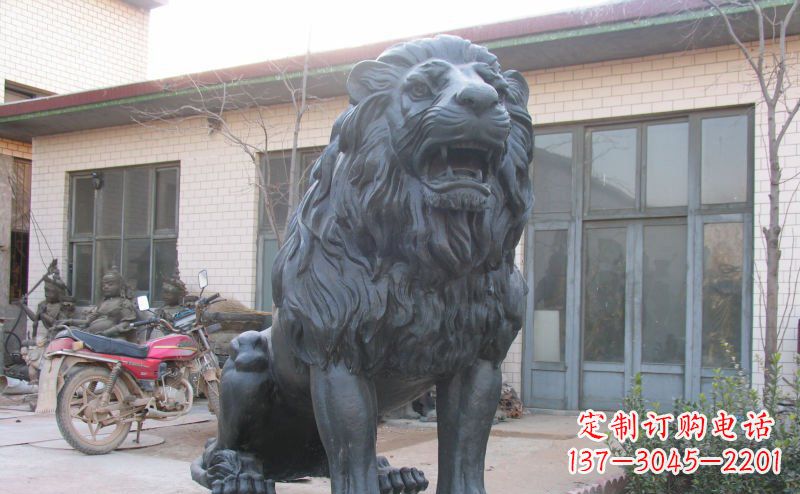 内江公园西洋狮子铜雕