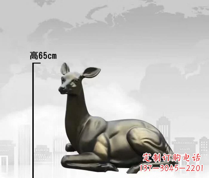内江中领雕塑精美铜雕鹿