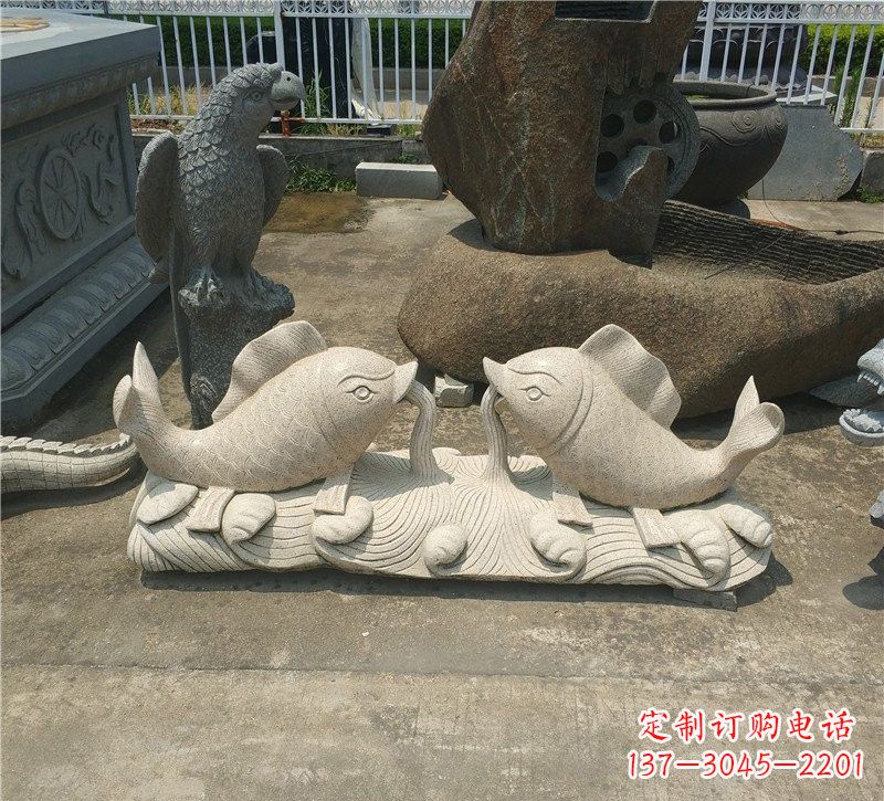 内江优质鲤鱼石雕