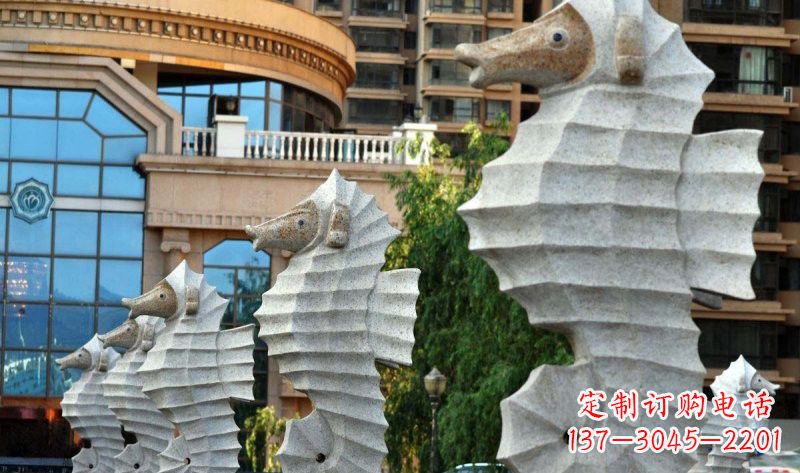 内江艺术级小区喷水马雕塑