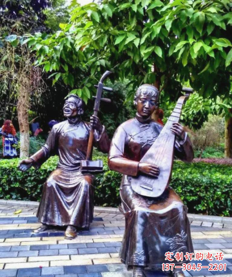 内江以音乐为灵感原点的二胡铜雕