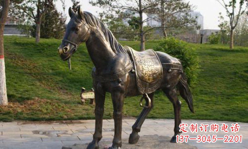 内江公园铸铜马