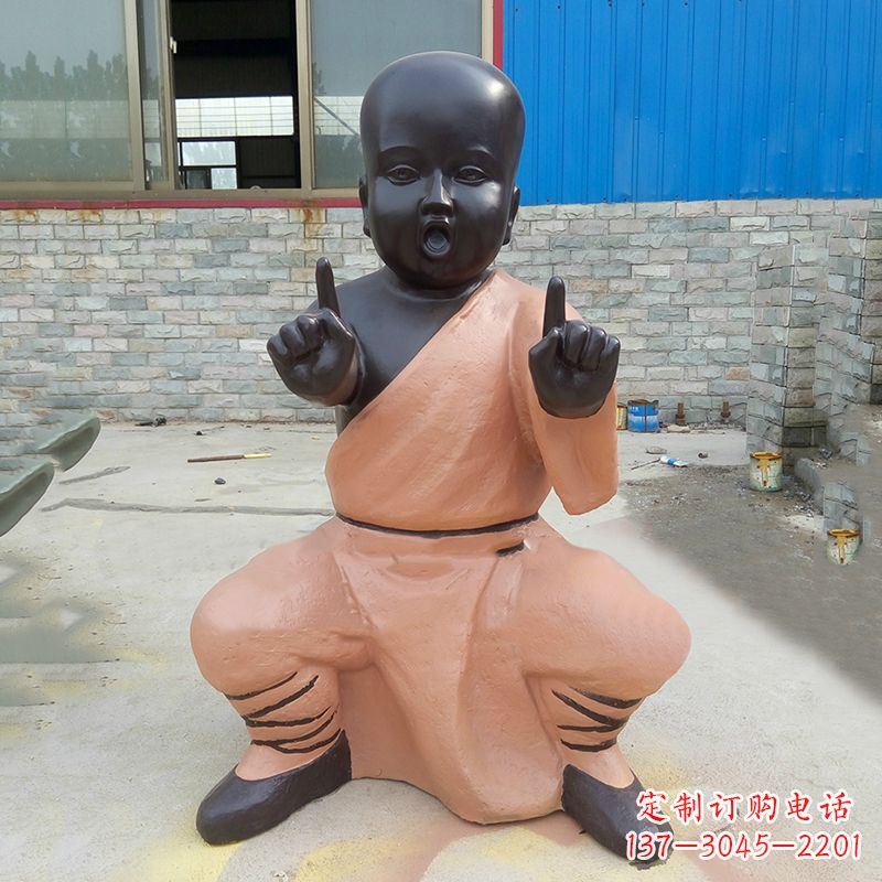 内江铜雕功夫小和尚