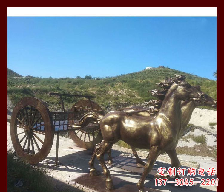 内江马车铜雕精美绝伦的古典魅力