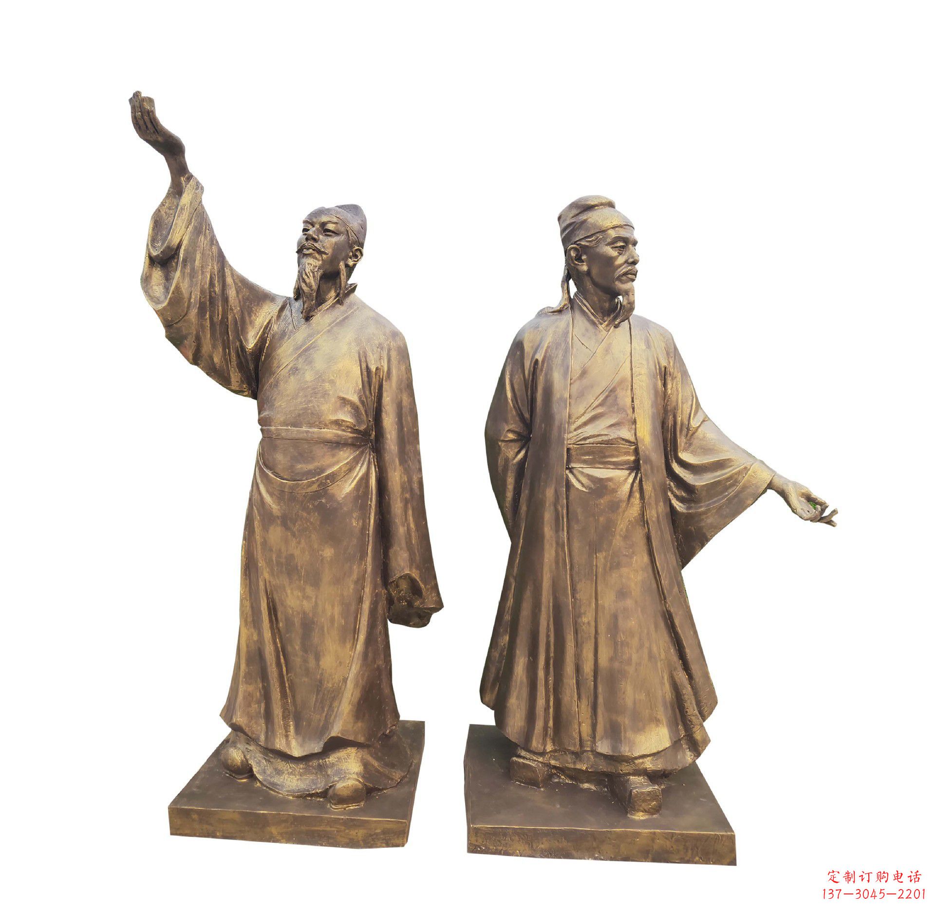 内江中领雕塑-传承古代文人雅士李白雕塑