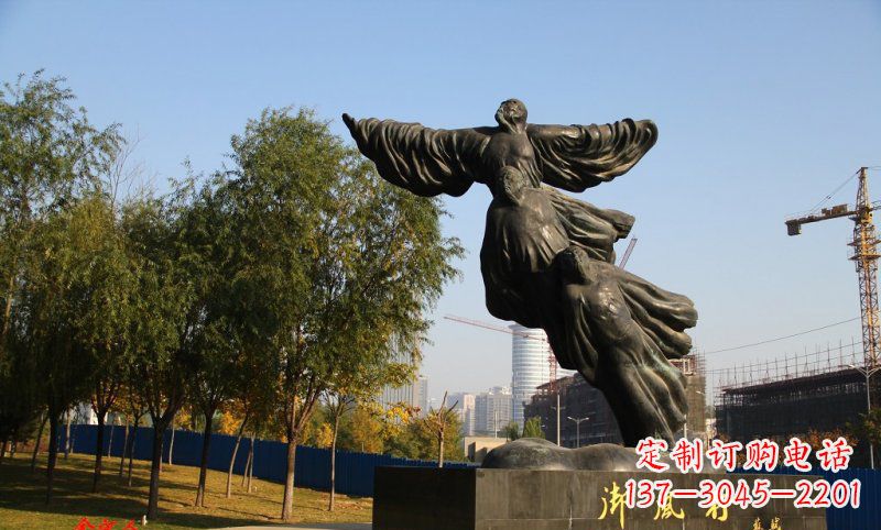 内江古代名人苏轼铜雕