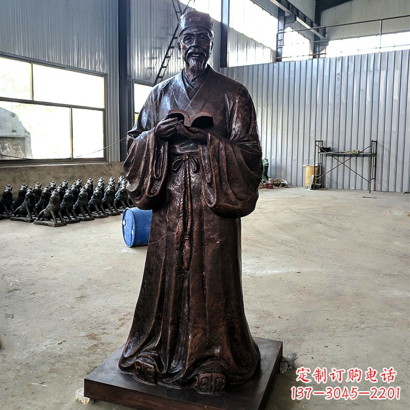 内江古代名人文学家书画家铸铜苏轼雕塑